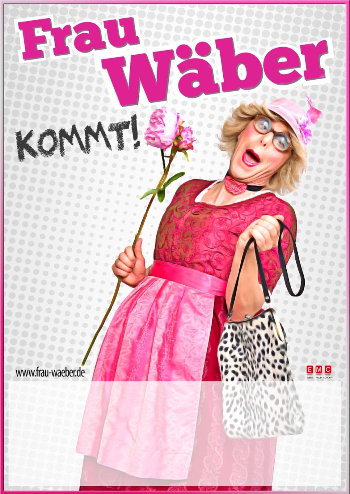 Plakat Frau Wäber kommt Vorschau