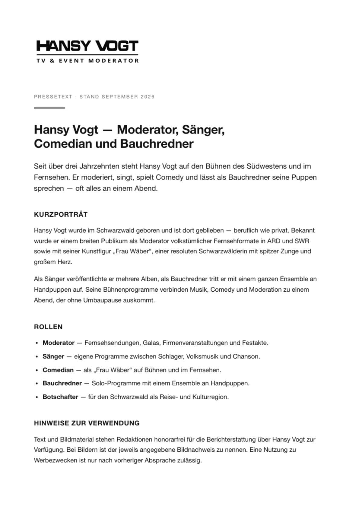 Pressetext Vorschau